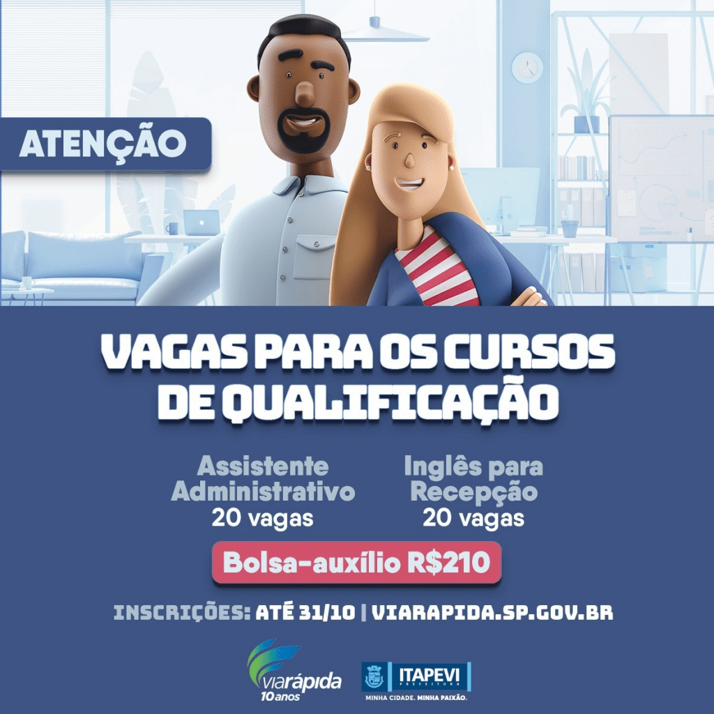 Prefeitura De Itapevi Disponibiliza 40 Vagas Para Cursos De Qualificação Agência Itapevi De 8993