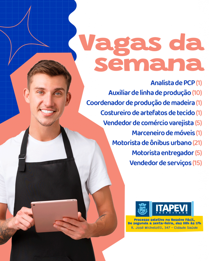 Prefeitura De Itapevi Oferece 60 Vagas De Trabalho Agência Itapevi De Notícias 4984